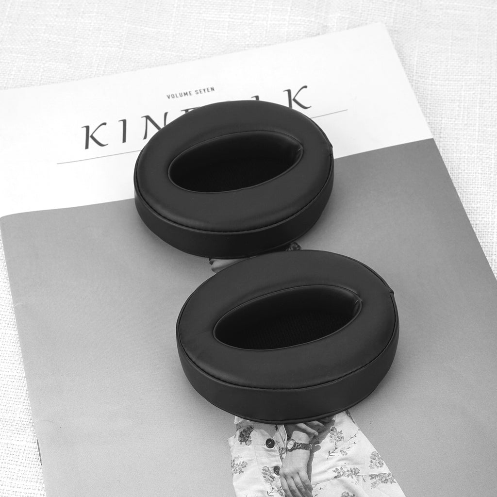 Linkidea Ear Pads for Sennheiser HD 4.50BT/ 4.50BTNC/ 4.40BT/ 4.30G/ 4.20S/ 458BT/ 450 Headphones Ear Cushions, Headset Earpads ( Protein Leather / Black)