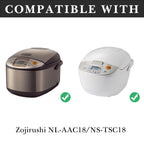 Linkidea Rice Cooker Aluminum Alloy Inner Pot Compatible with Zojirushi NS-TSC18, NL-AAC18, Dishwasher Safe, Replacement Bowl