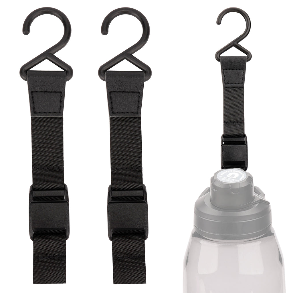 Linkidea 2 Pack Fence Hooks for Sport Water Bottle, Compatible with CamelBak Chute Mag Steel/Tritan 20/24/25/32/40/50oz, S Shaped Hook Hanger Magnetic Buckle for Outdoor Sports Camping