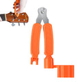 Linkidea 3-in-1 Guitar String Winder, Pin Puller, String Cutter for Guitar Restringing Repairing (Orange)