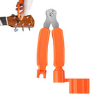 Linkidea 3-in-1 Guitar String Winder, Pin Puller, String Cutter for Guitar Restringing Repairing (Orange)