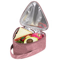 Linkidea Reusable Snack Bags, Large Capacity Insulated Snacks Storage Bag for Fruit, Travel Leak-proof Lunch Box Fits Picnic, Work, Use (Pink)
