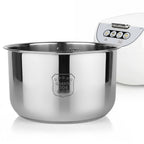 Linkidea Rice Cooker Stainless Steel Inner Pot Compatible with Tiger JBV-A18U, Dishwasher Safe, No Coating Replacement Bowl