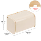 Linkidea Wall Mount Toothbrush Holder with Cover, 2 Slots Plastic Self Adhesive Brush Hanger for Shower, Compatible with Oral-B CrossAction, Colgate Renewal, Reach Essentials(Creamy)