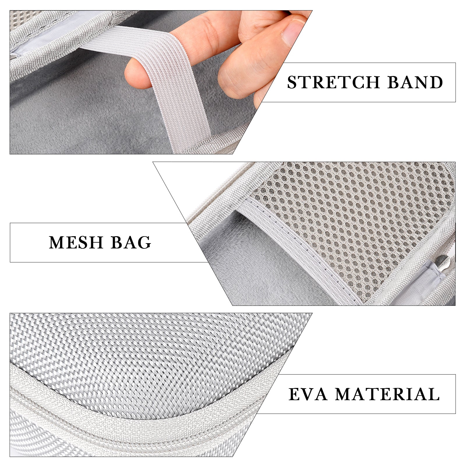 Linkidea Hard Shell Shaver Travel Case, Compatible with Philips Norelco 2400, 3600, MANSPOT Electric Razor, Portable Storage Organizer (Silver)