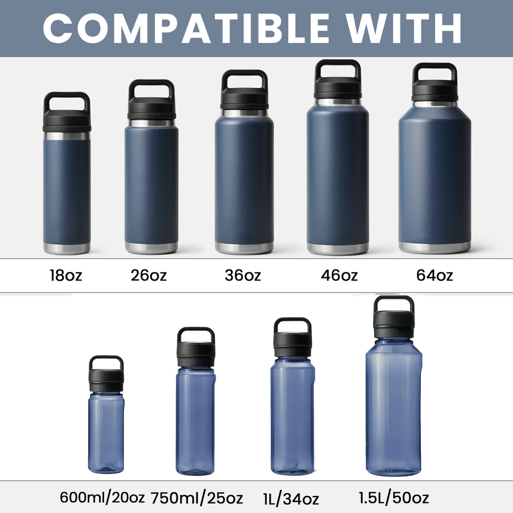 Linkidea 2 Pack Fence Hooks for Water Bottle, Compatible with YETI Rambler Bottle 18oz/26oz/36oz/46oz/64oz, S Shaped Hook Hanger Magnetic Buckle for Outdoor Sports Camping