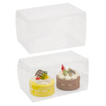 Linkidea 10 Pcs Clear Folding Storage Box, Transparent Storage Case for Dolls, Snacks & Candy, Plastic Display Container, Foldable Organizer Box (3.94'' x 7.0'')