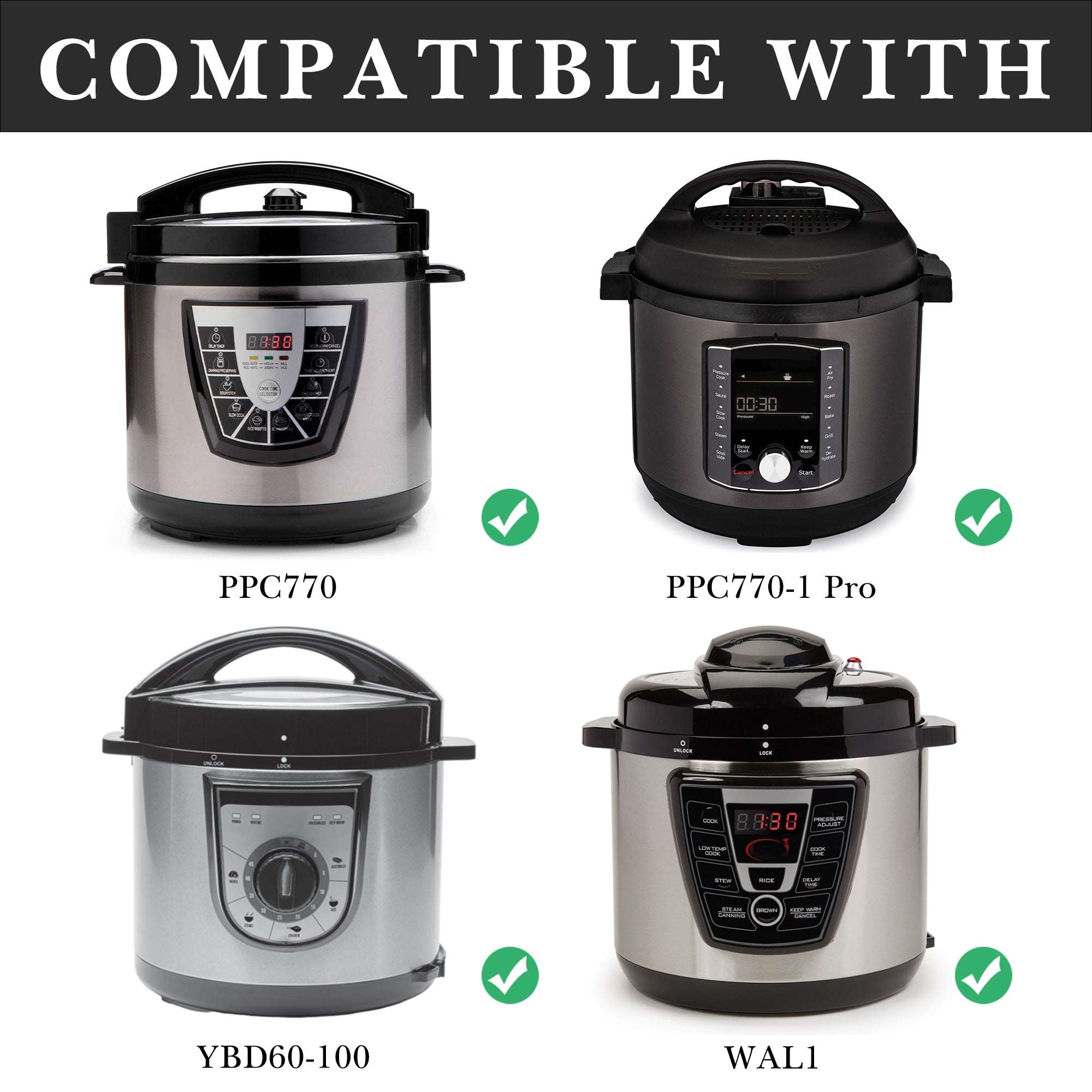 Linkidea Rice Cooker Stainless Steel Inner Pot Compatible with Instant Pot Model PPC770, PPC771, Dishwasher Safe, No Coating Replacement Bowl