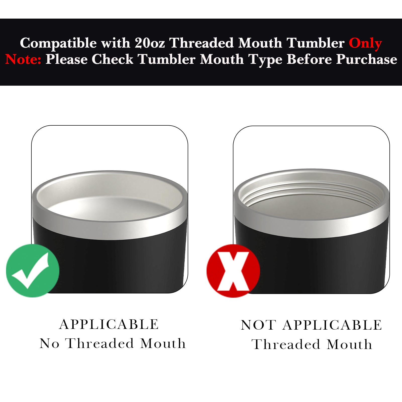 Linkidea 20oz Tumbler Lid Compatible with YETI Rambler, SUNWILL, WETOWETO, 4 Pack Replacement Spill Proof Lids for 3.2" Cup Mouth