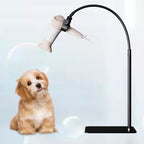 Linkidea Lazy Hair Dryer Stand, 360 Degree Rotating Blow Dryer Holder Hands-Free, Adjustable Height Hair Dryer Rack with Heavy Base for Home Salon