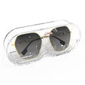Extra Large Sunglasses Organizer Storage, Wall Mount Clear Glasses Sunglasses Holder with Cover, Sun Glasses Storage Organizer Compatible with Gucci GG0422S Ray Ban RB3025 RB3026 RB3016