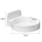 Linkidea 2 Pack Reed Diffuser Holder, Wall Mounted Aromatherapy Diffuser Rack, No Drill Adhesive Storage Organizer for Home Fragrance Bottle, White