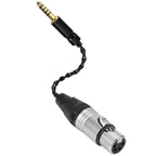 Linkidea 4.4mm Balanced Male to 4-Pin XLR Female Headphone Adapter, Connect 4.4mm Balanced Audio Players, DACs & Amplifiers to 4-Pin XLR Headphone Cables, OCC Silver-Plated Copper