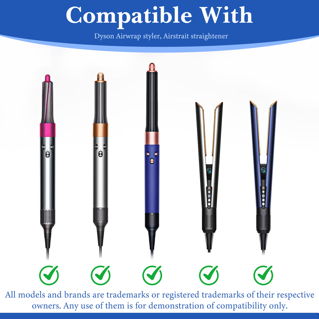 Linkidea 2 Pack Curling Iron Holder Wall Mount for Devices Diameter Under 1.38" (3.5CM), Hair Styling Tool Storage Organizer, Hairdressing Hanging Rack Stand for Flat Irons, Straightener