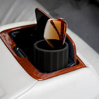 Car Cup Holder Sunglasses Stand, Extra Large Black Soft Silicone Eyewear Organizer with Plush Lined, Sun Shades Easy Access Storage, Scratch Protection