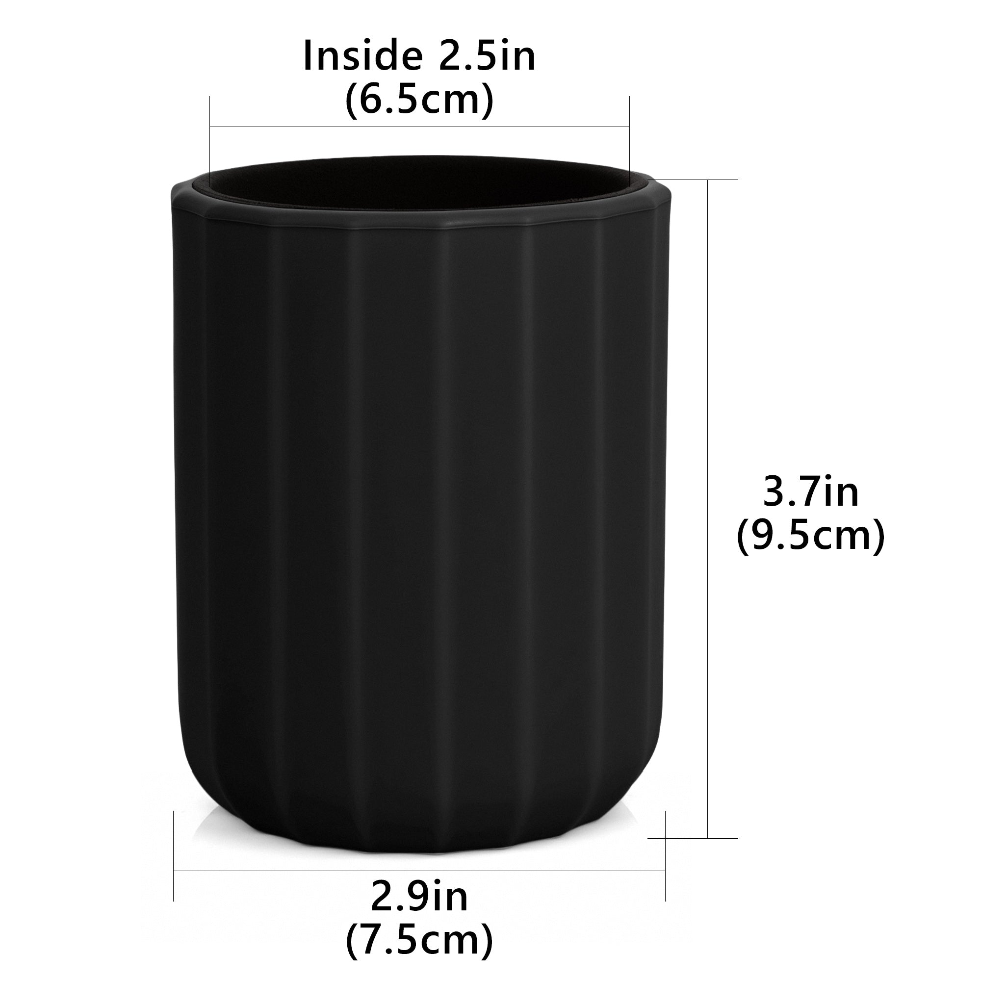 Car Cup Holder Sunglasses Stand, Extra Large Black Soft Silicone Eyewear Organizer with Plush Lined, Sun Shades Easy Access Storage, Scratch Protection