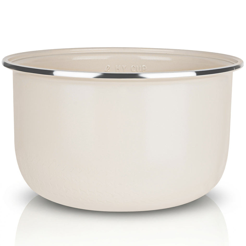 Linkidea Rice Cooker Ceramic Glaze Inner Pot Compatible with AROMA ARC-6106, Dishwasher Safe, Replacement Bowl