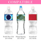 Linkidea Disposable Sport Cap Water Bottle Sleeve Compatible with 23.7 Fl Oz Arrowhead, Insulated Neoprene Plastic Bottled Water Cover with Lockable Zipper, Pink