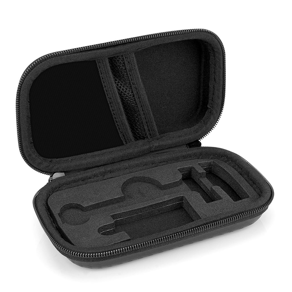 Linkidea Durable Hard Shell Shaving Travel Case, Storage Box for Short/Long Handled Razor Blades & Accessories, Compatible with Merkur, Vikings, WEISHI Double Edge Safety Razors (Black)