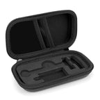 Linkidea Durable Hard Shell Shaving Travel Case, Storage Box for Short/Long Handled Razor Blades & Accessories, Compatible with Merkur, Vikings, WEISHI Double Edge Safety Razors (Black)