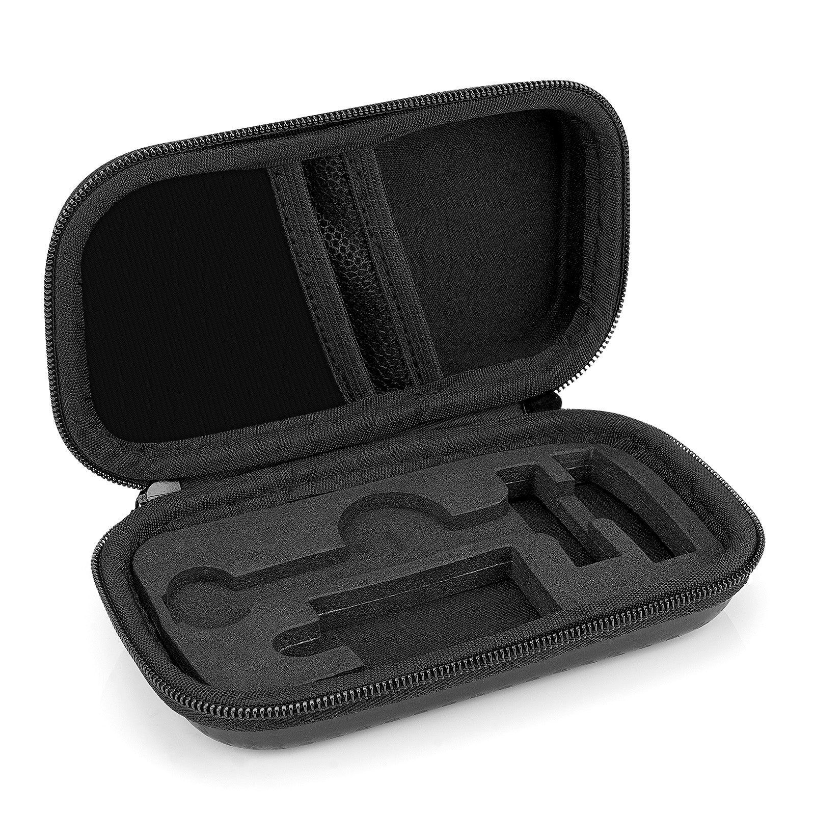 Linkidea Durable Hard Shell Shaving Travel Case, Storage Box for Short/Long Handled Razor Blades & Accessories, Compatible with Merkur, Vikings, WEISHI Double Edge Safety Razors (Black)