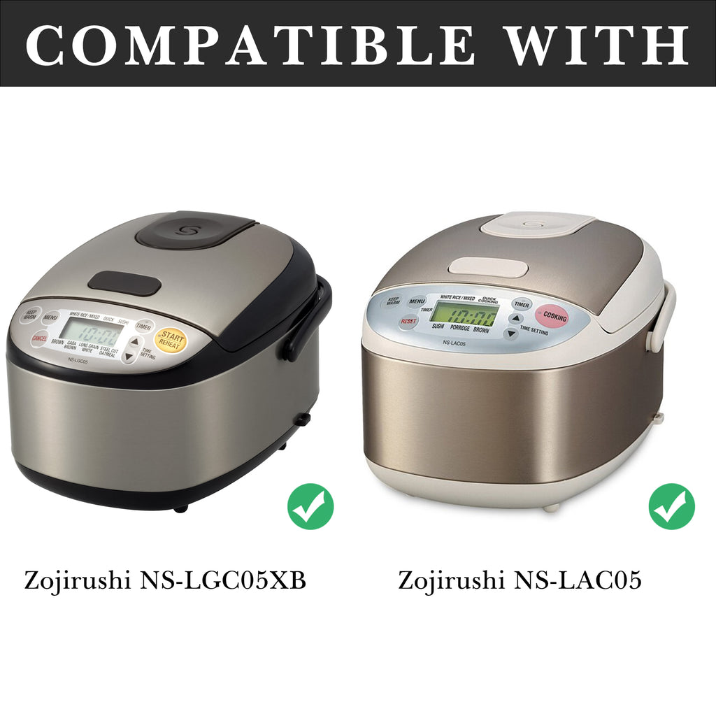 Linkidea 316 Stainless Steel Inner Pot Replacement Compatible with Zojirushi NS-LGC05XB NS-LAC05 3-Cup Rice Cooker, No Coating Cooking Bowl, Dishwasher Safe
