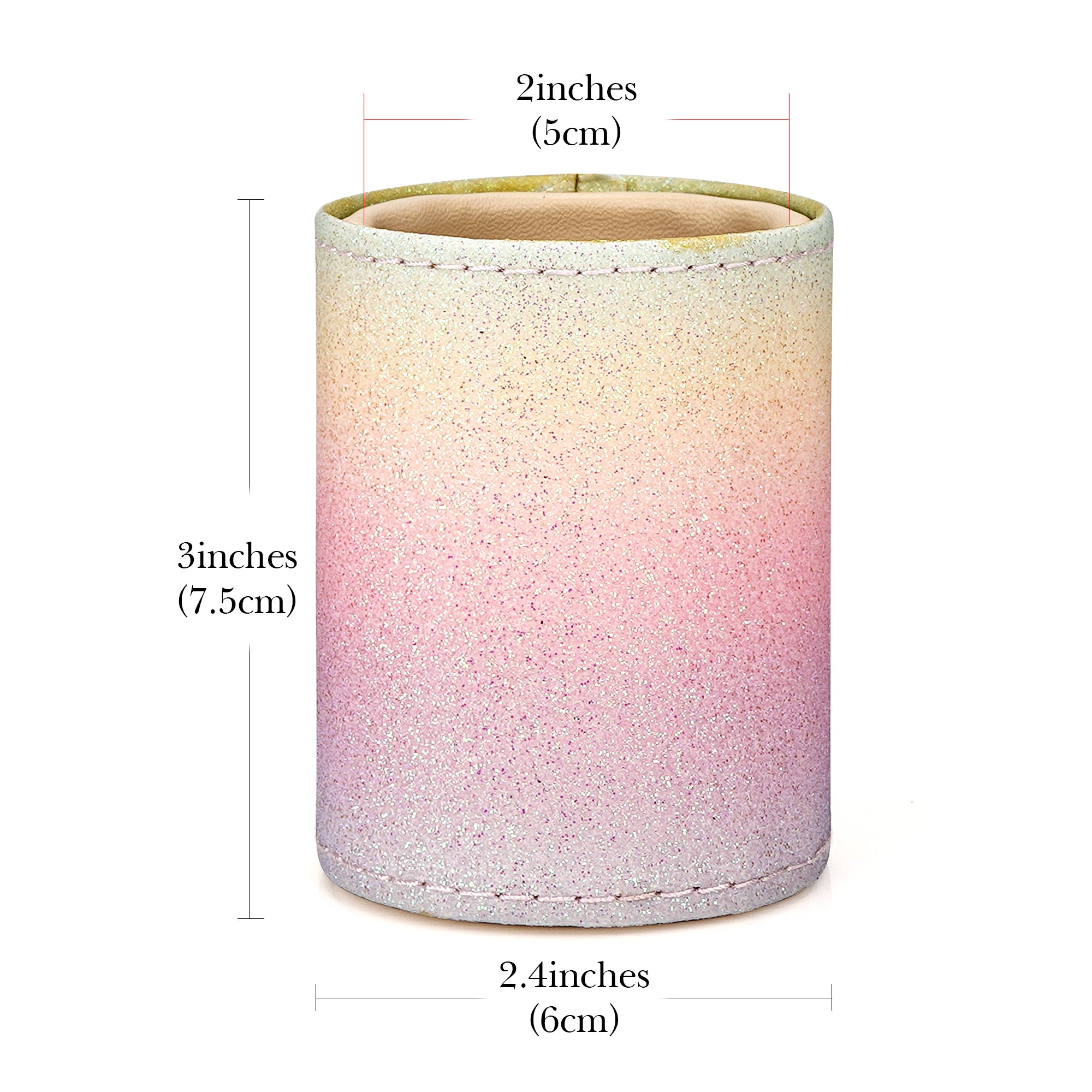 Reading Glasses Desk Holder Stand, Vegan Leather Lined Eyewear Display Storage for Nightstand Office Organizer (Small, Multi)