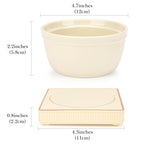 Linkidea Heated Shaving Soap Bowl for Men, Electric Shave Cream Warmer Maintains Warm Temperature, Wet Razor Shave Cream Bowl Accessories (Beige)