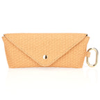 Extra Large Sunglasses Pouch Case with Hook, Vegan Leather Sunspecs Organizer Soft Bag Compatible with RayBan RB3647N RB2197 RB0360S