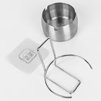 Linkidea Indoor Ashtray for Wall, Bathroom Cigar and Cigarette Ash Collection Containers, Cigarette Trash Can for Bathroom Living Room Hotel Compartment (Silver)