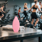Linkidea 1 Pack Bottle Sleeve Compatible with SodaStream Glass Bottle Carafe, Insulated Neoprene Waterbottle Cover Holder with Zipper (Pink)