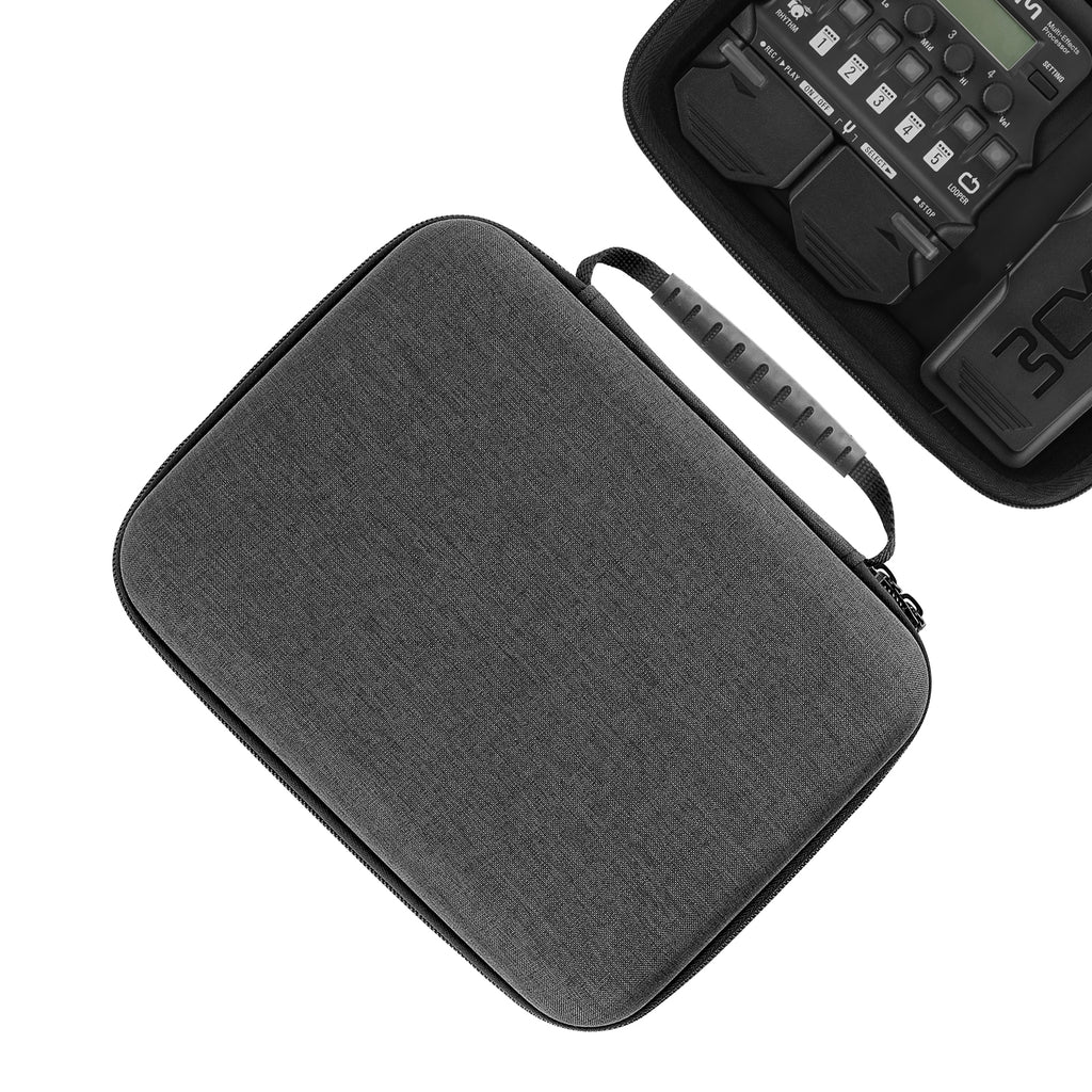 Linkidea Hard Shell Travel Case Compatible with Zoom G1X FOUR, B1X FOUR, A1X FOUR, Guitar Bass Multi-Effects Processor (Dark Grey)