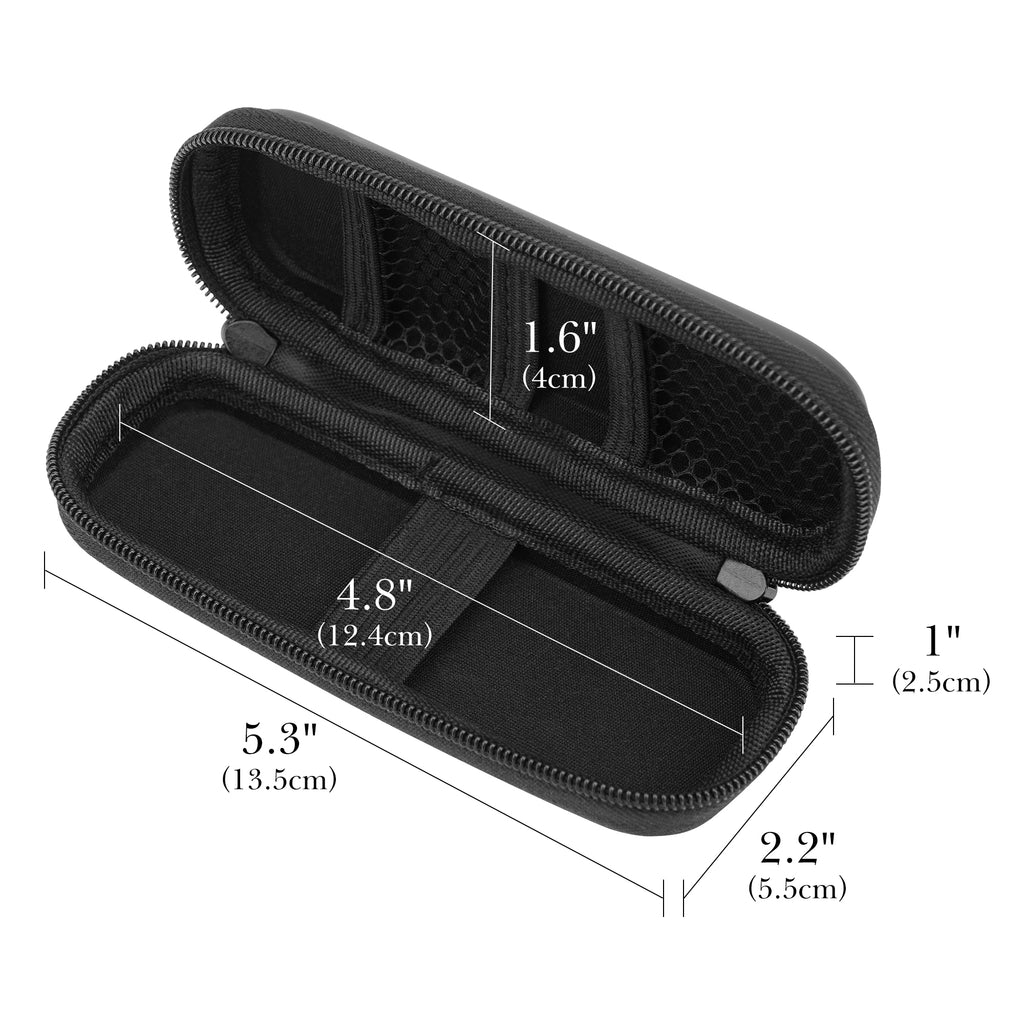 Linkidea Travel Protective Storage Case, Portable Organizer Pouch for Slim Small Electronic Devices, Compatible with JU / RL / MT Style Devices (Black)