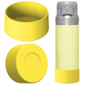 Linkidea 2 Pack Water Bottle Boot Compatible with Stanley Quick Flip GO 36oz, Silicone Waterbottle Bottom Bumper Protector (Yellow)