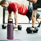 Linkidea 2 Pack Water Bottle Boot Compatible with YETI Rambler Bottle 26oz, Yonder 34oz, Silicone Anti-Slip Bottle Bottom Sleeve Bumper Protector (Nordic Purple)