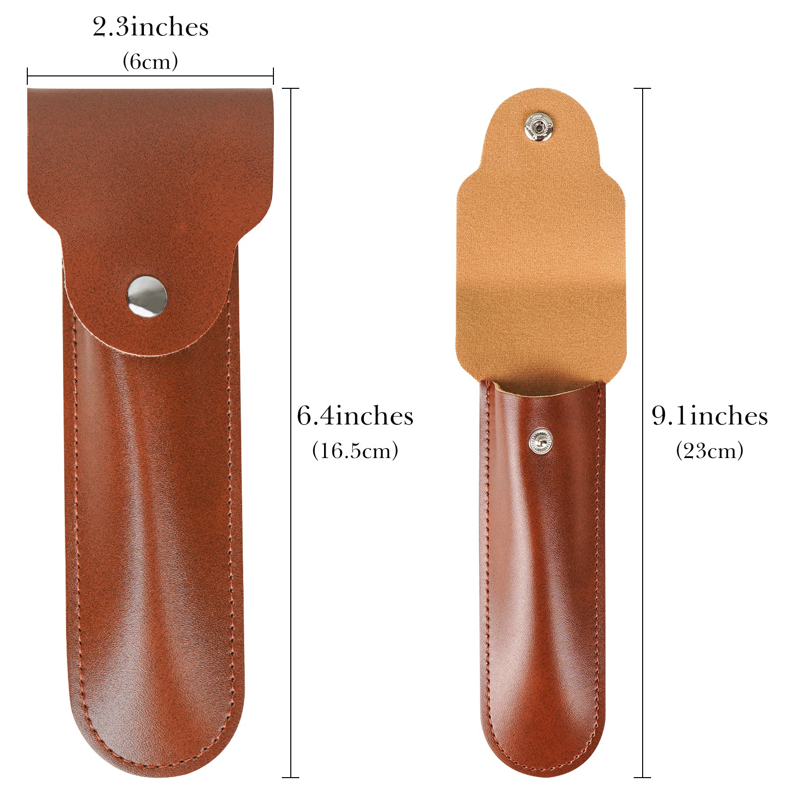 Linkidea Razor Case for Travel, Shaver Carrying Pouch for Men, Compatible with Gillette Sensor 3, MK-23C, Dorco Pace 6 Pro, Portable Storage Organizer (Brown)