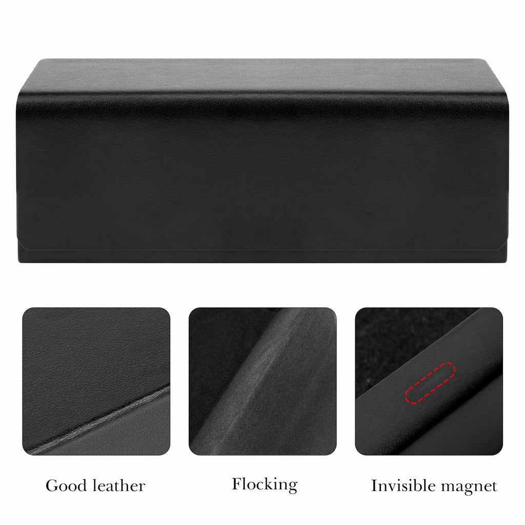 Extra Large Hard Shell Sunglasses Case, Oversized Sun Glasses Storage Organizer Compatible with DIOR Diorbay S1U Prada PR 59WS PR 63XS Gucci GG0595S GG0422S Prada PR 56YS (XXL/Black)