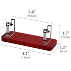 Linkidea Acrylic Razor Stand Holder for Men, Bathroom Organizer Easy to Clean, Compatible with Long Handle Safety Razors Viking Blade Chief, MK-23C, Henson AL13, Shaving Revolution (Red)