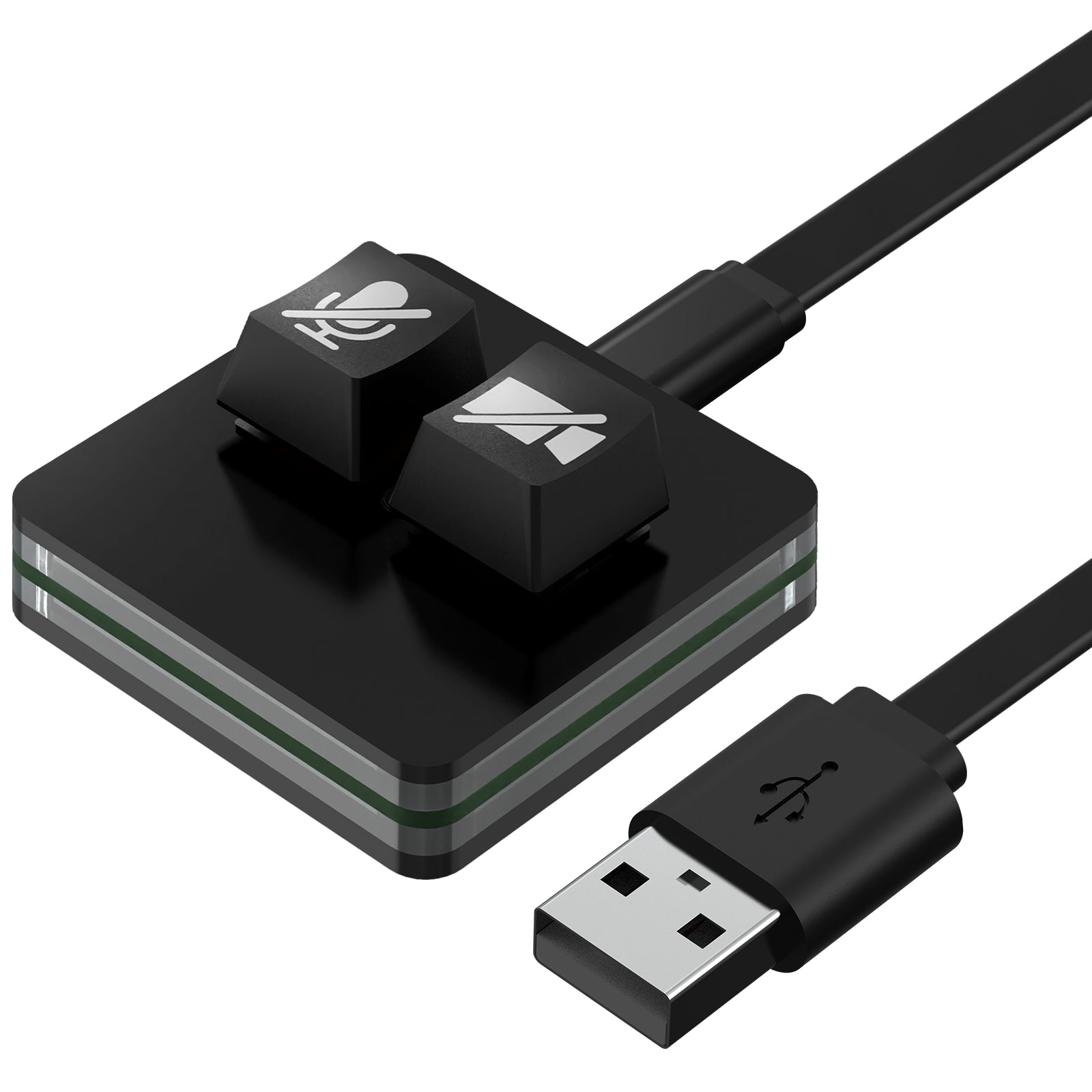 Linkidea USB Zoom Meeting Mute Button for Windows, Start/Stop Video, Microphone Control, Compatible with Zoom App, Plug & Play Keyboard Controller for Classes, Conferences