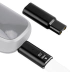 Linkidea 2 Pack 8V Type-C Shaver Adapter, Compatible with Philips Norelco Oneblade QP2630, QP2530, HQ850, USB-C Charging Converter Head Without Cable (Black)