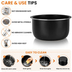 Linkidea Rice Cooker Aluminum Inner Pot Compatible with TOSHIBA RC-5DSTUS(H), Nonstick Replacement Bowl