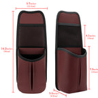 Linkidea Car Seat Side Water Bottle Organizer Compatible with YETI Rambler Bottle 26oz/36oz, Owala FreeSip 32oz/40oz, Vehicle Seat Side Storage Hanging Bag Holder for Large Bottles, Wine Red