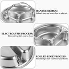 Linkidea 304 Stainless Steel Rice Cooker Steamer Tray, Easy to Clean Food Steamer Insert for Universal, Compatible with Tiger Model JBV A10U, S10U, Zojirushi NS-WAC10 5.5cup, Aroma ARC-6106