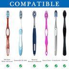 Linkidea Acrylic Toothbrush Holder with Drainage Hole, Bathroom Drawer Organizer with Drying Diatomite Stone, Compatible with Extra Clean, Oral-B CrossAction Toothbrush