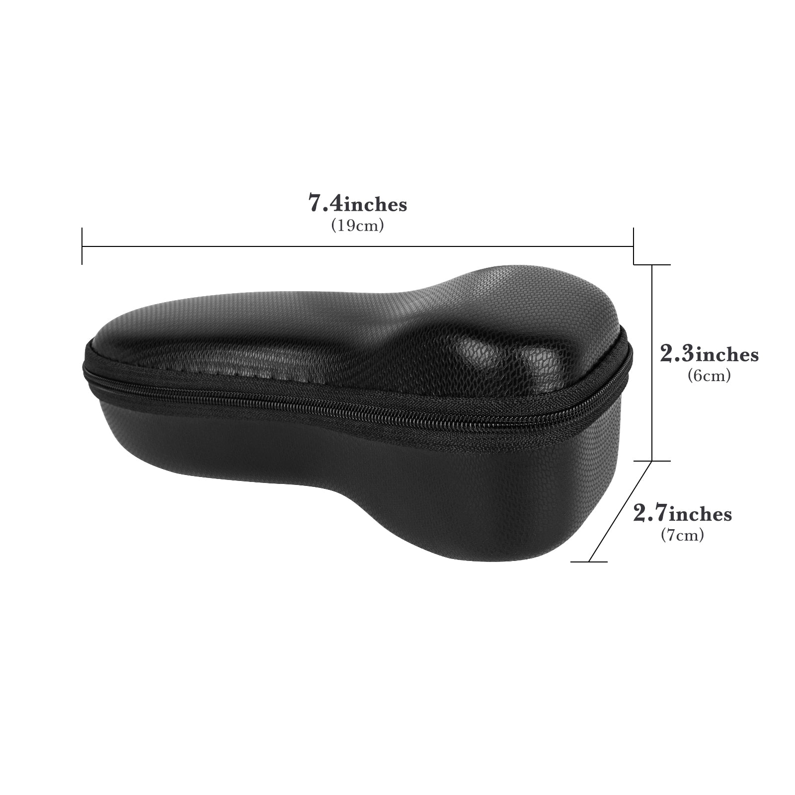 Linkidea Hard Shell Electric Shaver Storage Case for Travel & Daily Use, Protective Organizer Case Compatible with Philips Norelco Series 7, Compact Men's Shaver Bag (Black)