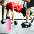Linkidea 2 Pack Water Bottle Boot Compatible with YETI Rambler Bottle 26oz, Yonder 34oz, Silicone Anti-Slip Bottle Bottom Sleeve Bumper Protector (Light Pink)