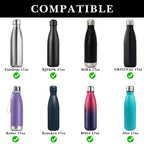 Linkidea 2 Pack Water Bottle Boot Compatible with 17oz ORIGINAL, BJPKPK, MIRA Cascade Cola Shaped Bottles, Silicone Bottle Bottom Sleeve Bumper Protector (Black)