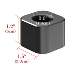 Linkidea 2 Pack Mini Toothbrush Holder, Aluminum Tooth Brush Stand Razor Holders for Bathroom Vanity Countertops, Office Penholder Pencil Stand Holders Organizer (Black)
