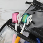 Linkidea Travel Toothbrush Head Covers with Suction Cup, Portable Wall Mount Toothbrush Cap Holder for Outdoor (12 Pcs)