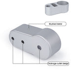 Linkidea Aluminum Men's Shaving Razor Stand Holder, 0.5" (14mm) Diameter, Brush & Blade Organizer, Compatible with Merkur MK-34C, MK-23C, Vikings Blade the Chieftain (Silver)